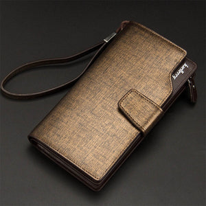 PU Leather Long Style Wallet | 4 Styles
