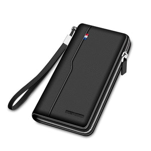 Genuine leather Long Style Wallet - W8226 | 2 Styles