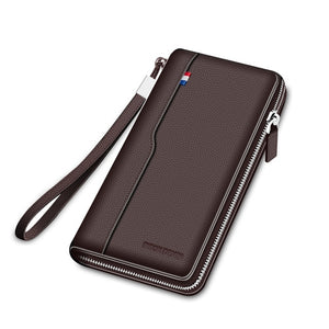Genuine leather Long Style Wallet - W8226 | 2 Styles