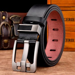 Genuine Leather Pin Buckle Belts - NZ601 | 2 Styles