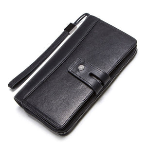 Leather Long Clutch Wallet- M1266 | 2 Styles